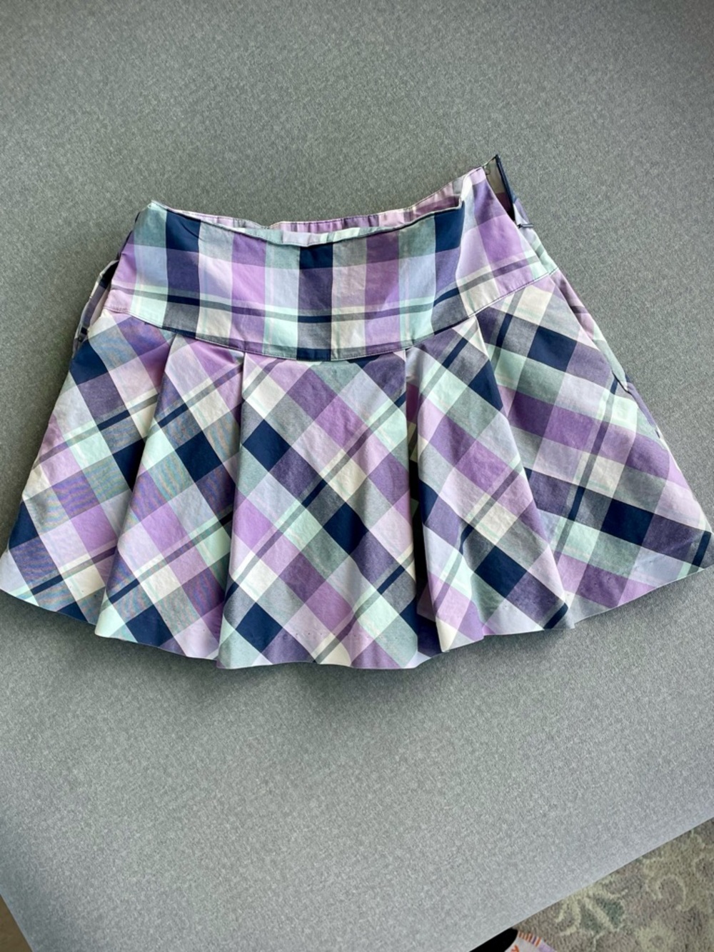 Plaid Purple Women’s Golf Skort with Pleats and Pockets | Size 2 | Lady Hagen